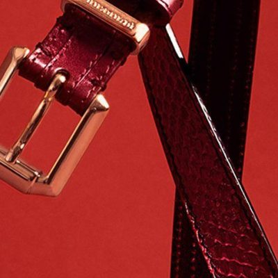 Men's formal red belt